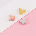 BASQUESUN New Mirror Stainless Steel Small Hole Bead DIY Butterfly Customizable Laser Pendant Accessories