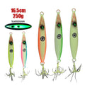 GS Metal Jigs 250g Slow Pitch Jigging Lure With Glow Zebra Lead Fish Metal Slow Jig