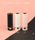 Hot Sale 3.5g ABS Plastic Lipstick Lip Balm Tube Empty Custom Logo Black Gold Square Shape Colors Popular Cosmetic Packaging