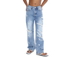 2024 Designer Denim Jeans Destroyed Washed Blue Jeans Fashion Ripped Men Jeans