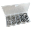 HT001 200pcs 304 Stainless Steel Split Ring Set Fishing Tackle Box Rings Blank Lures Hard Bait 5 Sizes Mixed Fishing Accessories