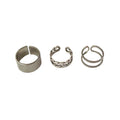 AA00559 New 5Pcs/Set Fashion Gold Color Round Pearl Alloy Rings for Women Wedding Party Jewelry