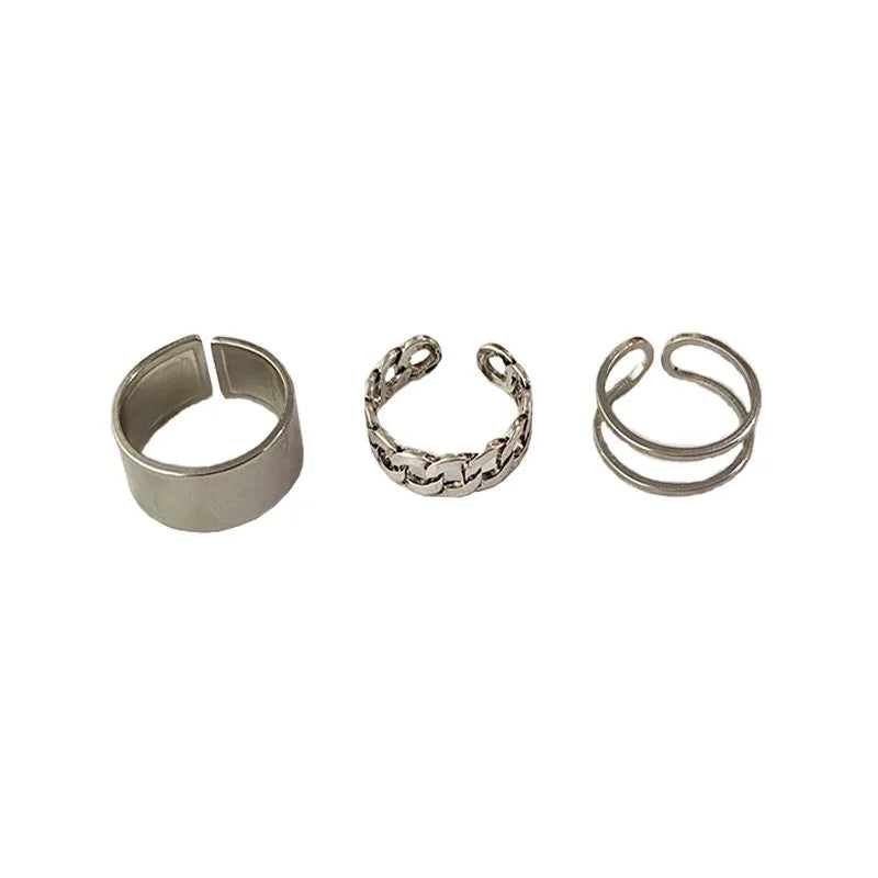 AA00559 New 5Pcs/Set Fashion Gold Color Round Pearl Alloy Rings for Women Wedding Party Jewelry