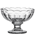 Engraved Sundae Glass Tea Cup & Saucer for Serving and Enjoying Your Favourite Beverages