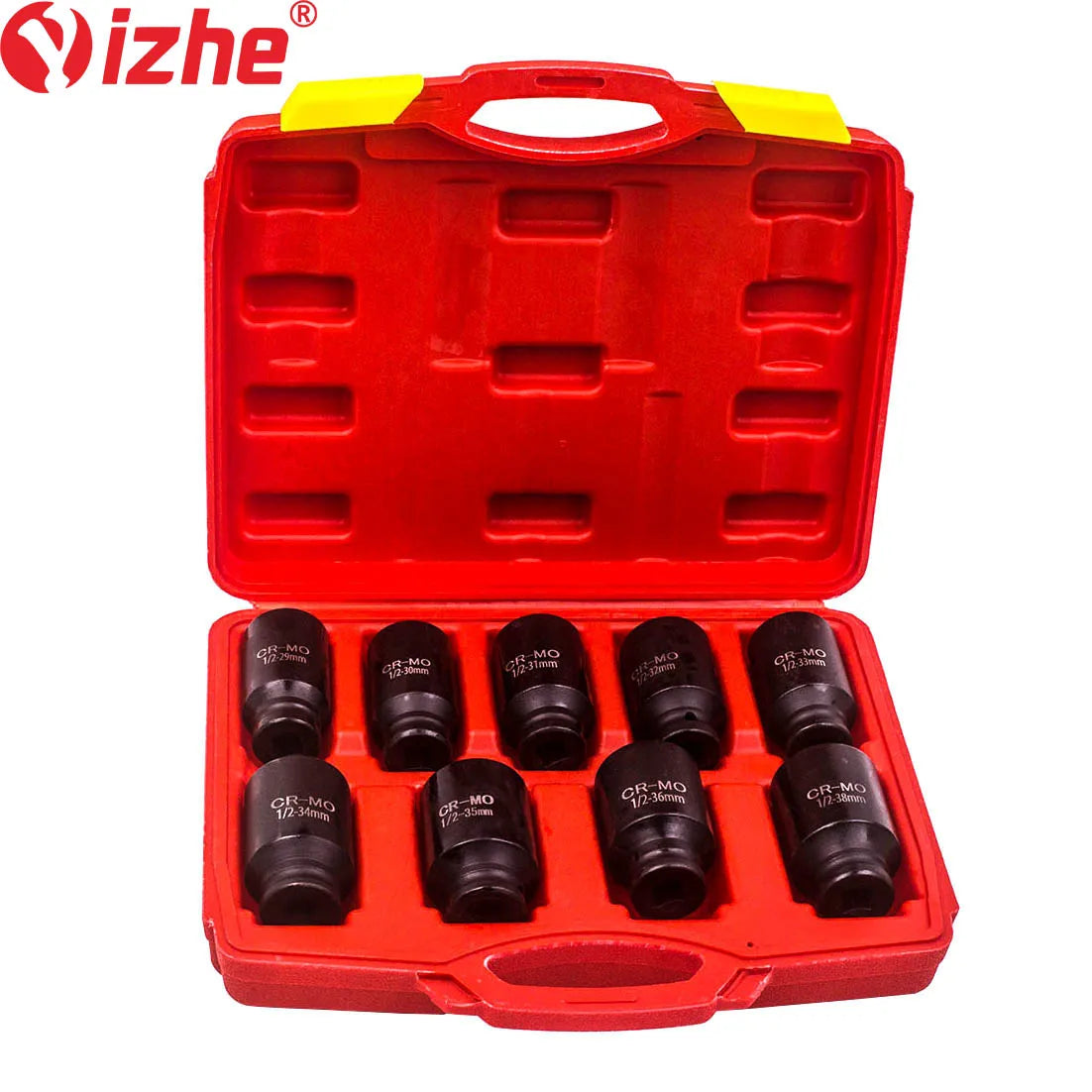 1/2 Inch 9 Pcs 29-38mm Auto Repair Tool Set Heavy Duty Socket Set for Car Repair