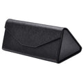 Womens Soft Eyeglas case Customized PU Leather Triangular Folding Sunglasses case Sunglass Cover Custom Glasses case