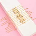 HOVANCI 3 Fashion Personalized Jewelry Stainless Steel Gold Plated 12 Zodiac Signs Anklets for Women Letter Foot Chain Anklet
