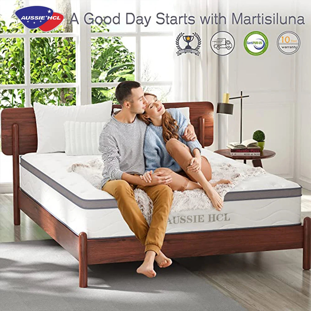Euro Top Pocket Spring Compressed Bed Mattress Order Online Modern Double Queeb king Size Hybrid Gel Memory Foam Mattresses