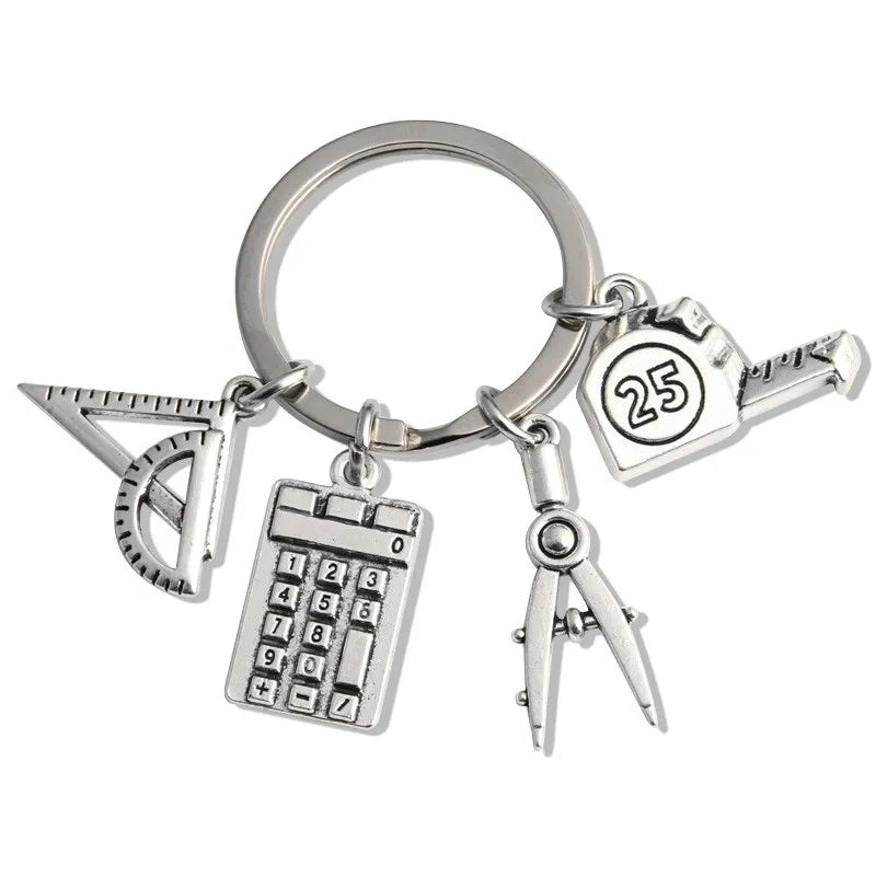 Love to Teach Metal Keychain Thanks Gift for Teacher Keyring Bag Backpack Key Ring Holder Accessories Car Key Chain