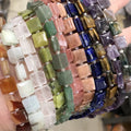 Wholesale10*10*5mm Cube Stone Beads Natural Stone Square Beads Gemstone Loose Square Stone Beads for Jewelry Making