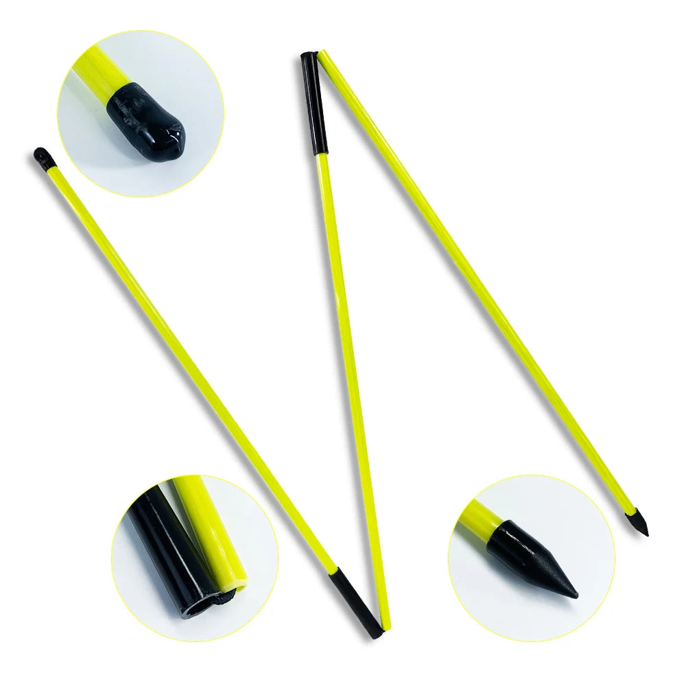 Manufacture Golf Training Aid Practice Rods Golf Alignment Sticks Foldable