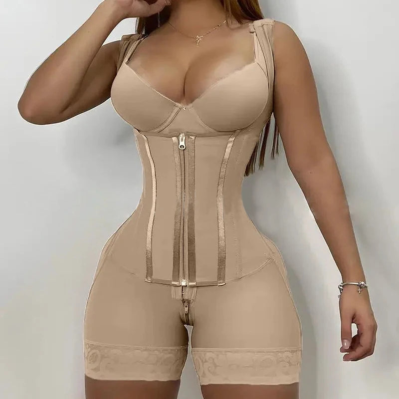 Tummy Tuck Medium Control Breathable Seamless Spandex/Nylon Garment Women Stage 2 Fajas Colombianas Postpartum Post Shapewear