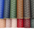 Wholesale New Straw Mat Weaving Texture PU Synthetic Faux Leather for Sofa Car Seat Wallet Chair Covers and Luggage Etc.
