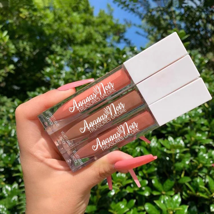 Custom logo 7ml White Lipstick Colorful Empty Packaging Lipgloss Tubes Custom logo Private Label Printing
