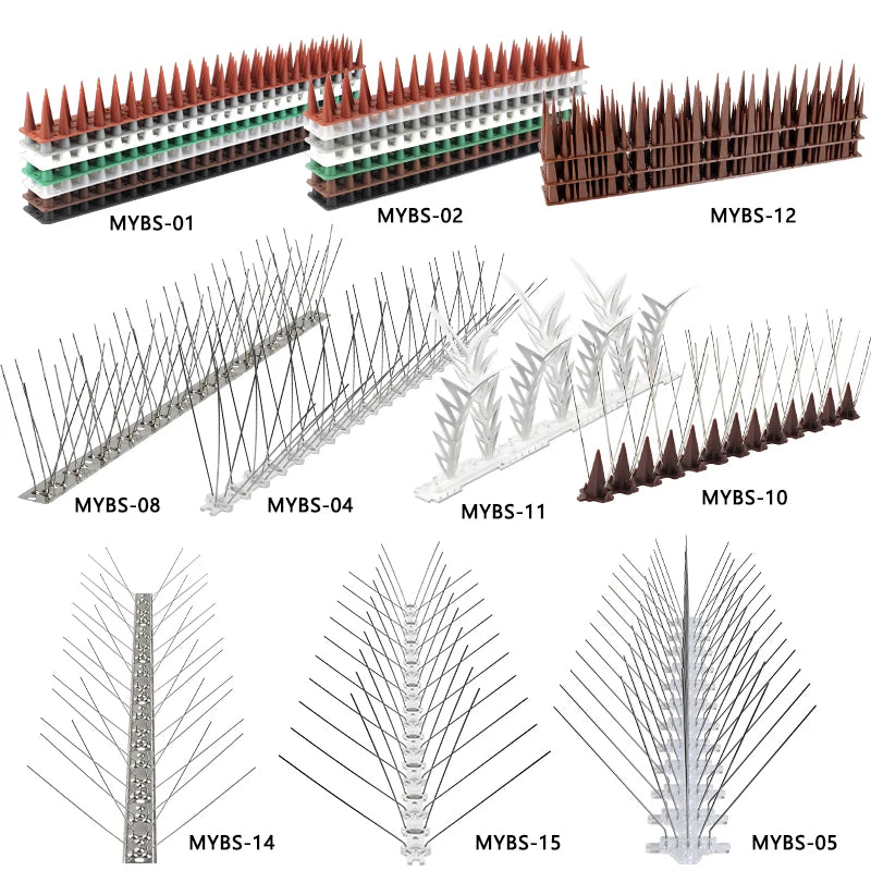 Courtyard Fence Anti Cat Spike PP Plastic Material Plastic Anti Bird Spike