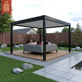 Canopy Retractable Roof Pergola Patio Deck Outdoor Garden Gazebo Pergola Kits with Hooks Usa Market Aluminum Pergola