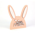 New Laser-cut Bunny Shape Easter Decorations Wooden Easter Ambiance Decorations