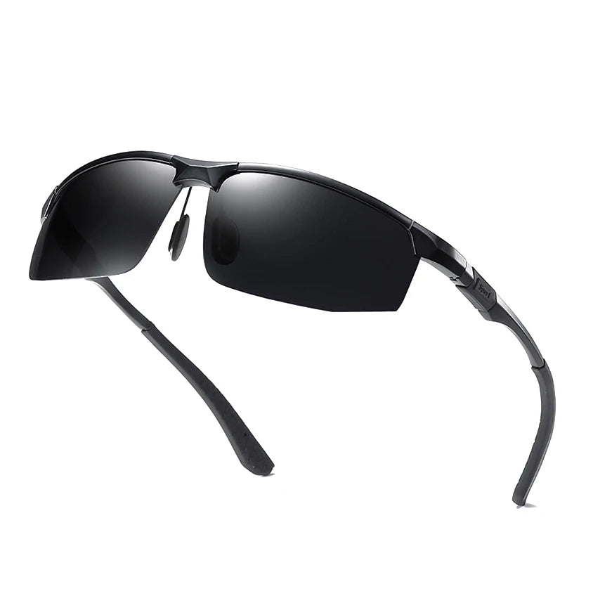 New Metal Cycling Polarized Sunglasses Men Women Fashion Half Frame Riding Sun Glasses Male Outdoor Sports Shades