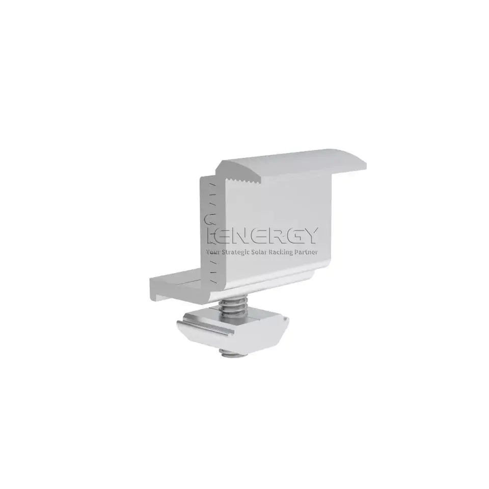 Adjustable Solar Panel Mounting Mid Clamp End Clamp Aluminum Alloy Solar Panel Fixing Clip Fastener for PV Mounting System