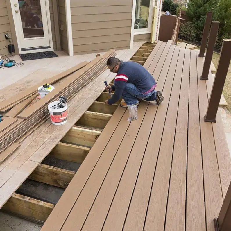 Waterproof Long Custom Size Outdoor Flooring Panel Deck Tile