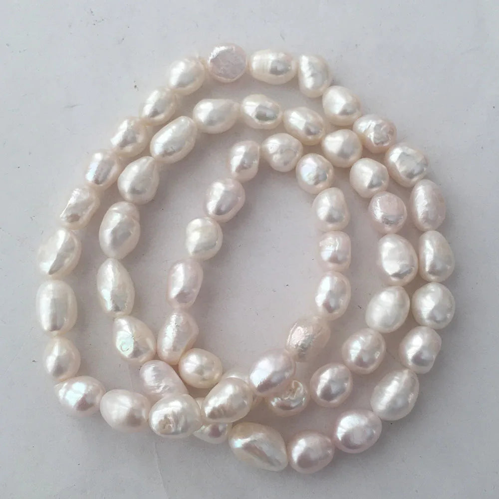 24 Inch Hair Band Custom Elastic New Women 8.3-9.3 mm Baroque Handmade Natural Freshwater Pearl Hair Bands Wholesales Price