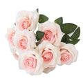 Cheap Silk Rose Bouquet Artificial Flowers for Home Wedding Decoration