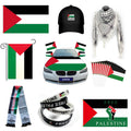 Free Palestine Large 3x5 Grade B Silk Scarf Premium Palestinian Wristband and Bag Flag