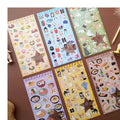 Nekoni Animal Flake Aesthetic Original Stickers Decal Decorative Decals Cut Food Sticker Adhesive Decals for Paper Stickers