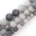 Wholesale Natural Hawk's Eye Stone Beads 6/8/10MM Dull Polish Matte round Loose Beads for Jewelry Making MegaBDM