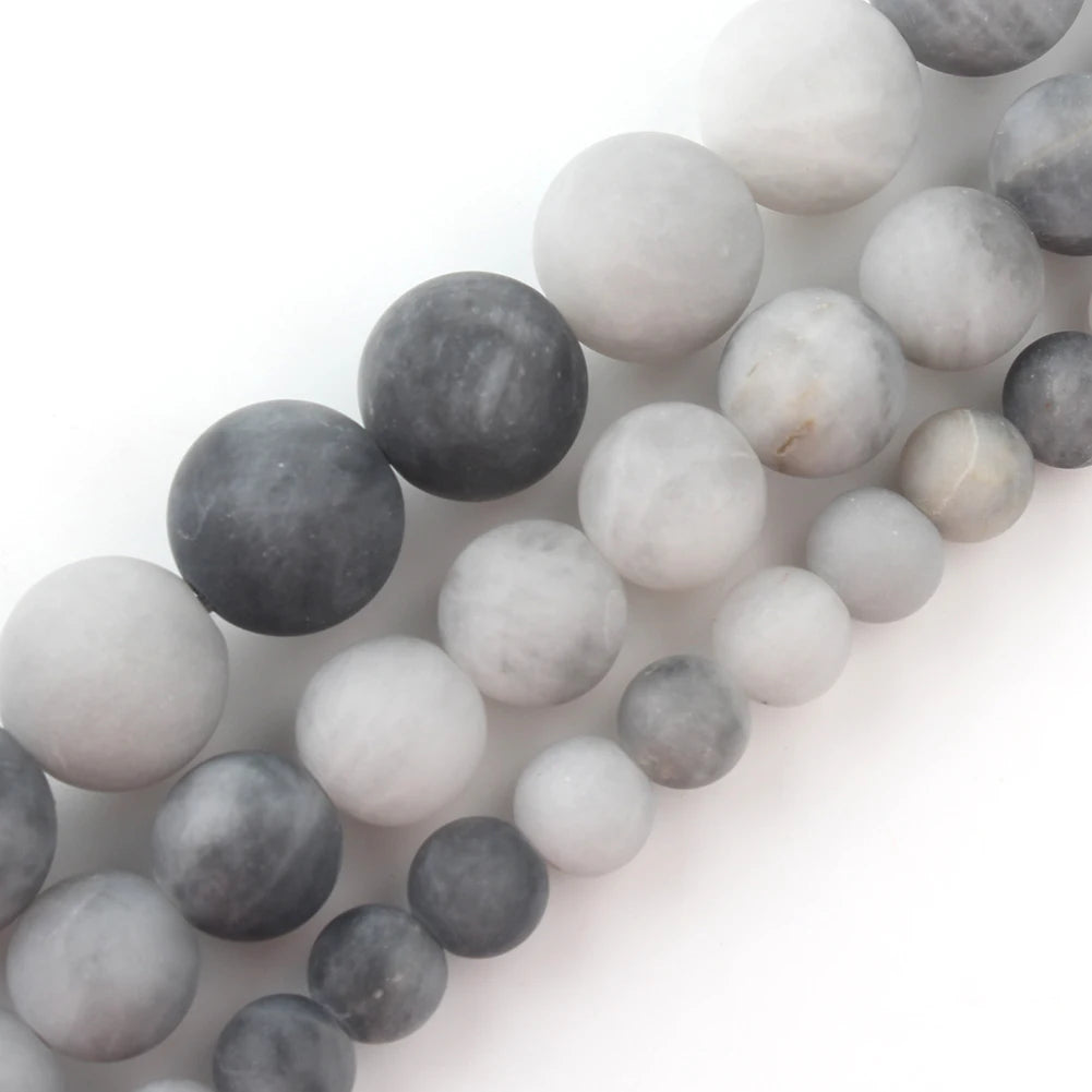 Wholesale Natural Hawk's Eye Stone Beads 6/8/10MM Dull Polish Matte round Loose Beads for Jewelry Making MegaBDM