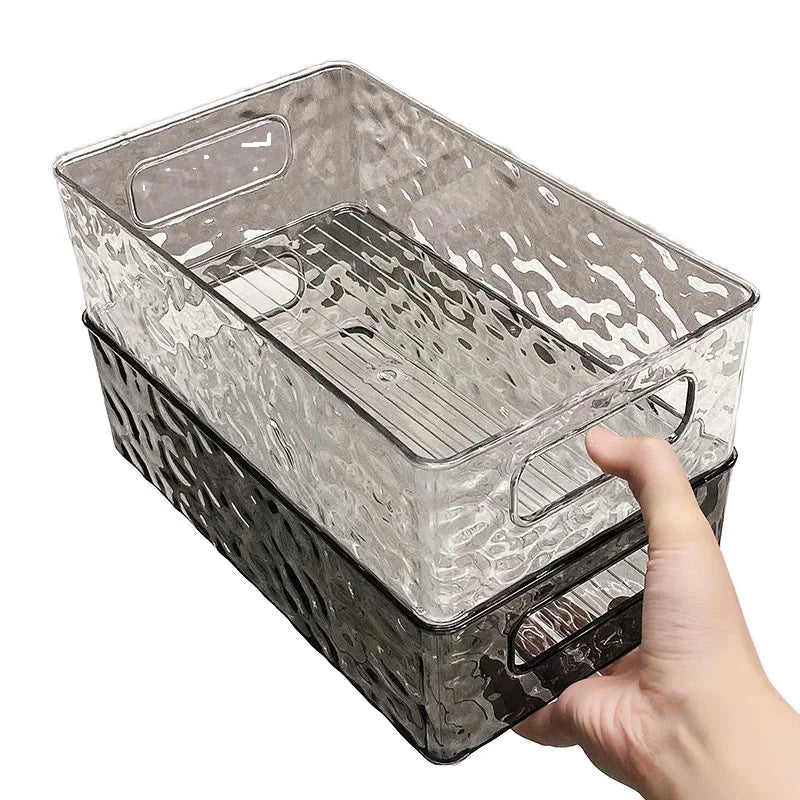 Modern Clear PP Storage Cube Plastic Bin Multifunctional Desktop Organizer for Home Use Foldable Design for Clothing Rectangle