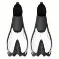 Aloma Professional Full Foot TPR Silicone Snorkel Fins Adult Training Swimming Flippers Medium Length Diving Fins