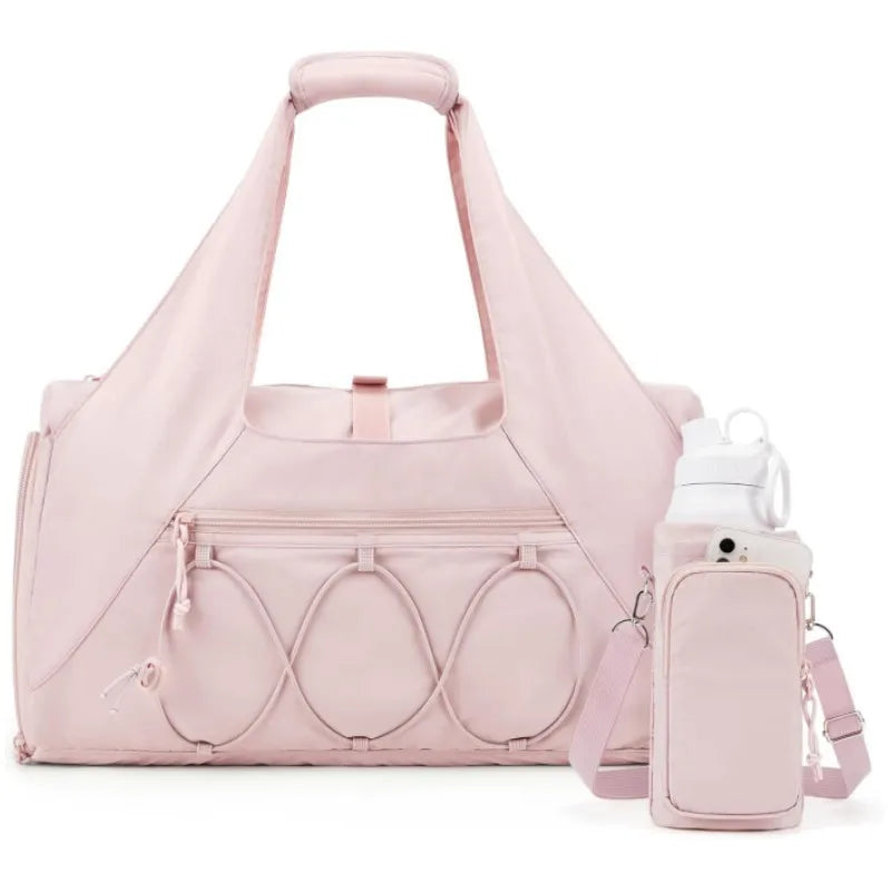 Sport Lightweight With Shoes Compartment Duffle Bag With Wet Pocket Travel Bag Women's Yoga Sports Gym Bag