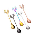 Wholesale Cartoon Design Mirror Polish Stainless Steel Dessert Coffee Spoon for Party Hotel Use Customized Logo MegaBDM