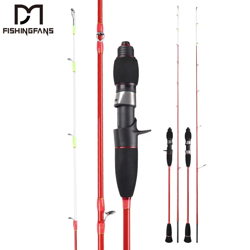 FISHINGFANS HAISHEN 1.68m 1.8m Solid Carbon Slow Pitch Jigging Fishing Rod Lure 30-100g Light Jigging Rod