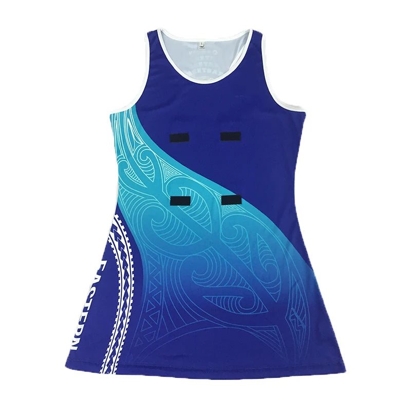 QEOK New Design Full Sublimation Netball Dress