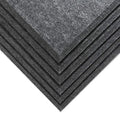 6-Pack Beveled Edge Dark Gray Fireproof Polyester Acoustic Absorption Panel Soundproof Padding for Hotel Application