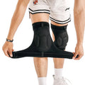 Wholesale Hot-sale Elastic Adjustable Compression Knitting Sponge Knee Brace Support Sleeve Knee Pads for Volleyball Sports