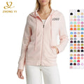 Newest Customizable Style Fashon Casual Long Sleeve Vintage Sweatshirts Women White Oversized Hoodie Women Lightweight Hoodie