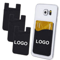 Customized logo Multi Color Silicone Adhesive Cell Phone Card Holder for Mobile Phone