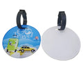 RubySub 10CM Circle Acrylic Customized Trolley Luggage Tags Sublimation Luggage Tags Blanks
