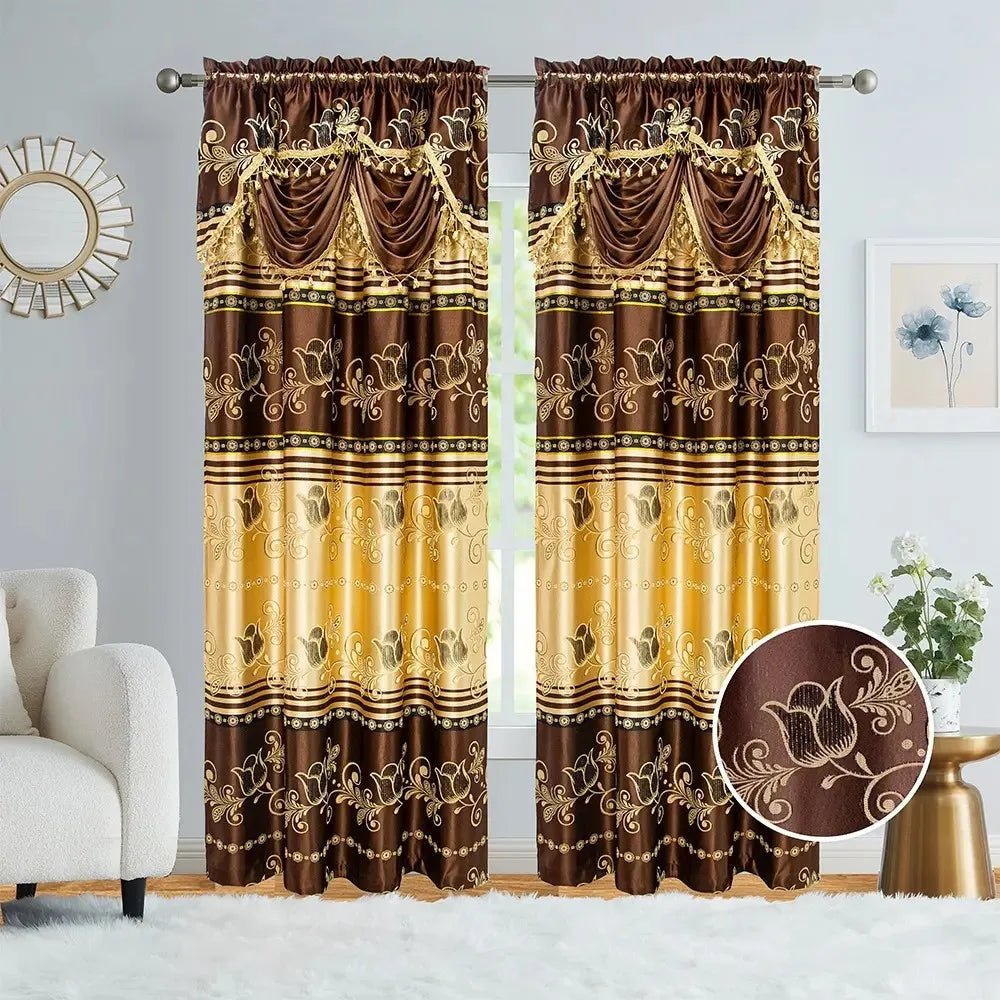 Wholesale Geometric Pattern Blackout Curtains for Home Use Bedroom and Living Room Woven Techniques for Hotels