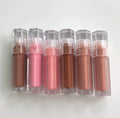 Best Price Custom Logo Hexagon Shape Transparent Lip Gloss Vanilla Scented Moisturizing Herb Ingredients Travel Size