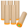 Furniture Protection Covering Paper Paint Tape Masking Paper Biodegradable Pre Taped Kraft Paper Masking Film for Car Automotive