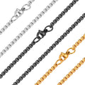 Wholesale Waterproof Stainless Steel Jewelry Box Chain Thick 2MM 2.5MM 3MM Beads Chain for Women Jewelry and Accessories