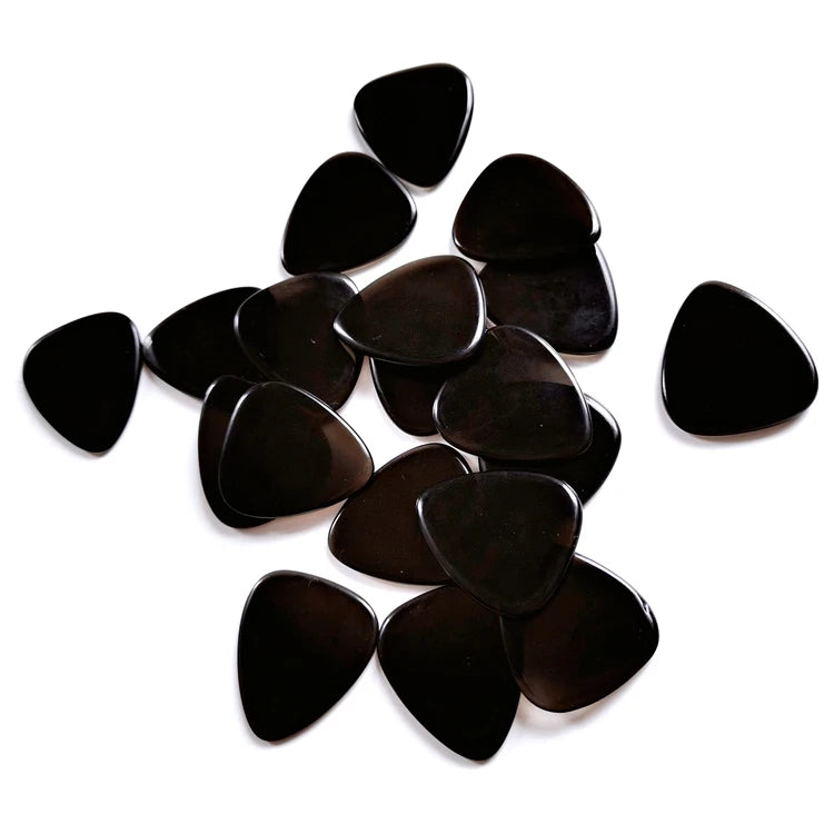 Huiying Wholesale Stone Black Obsidian Guitar Pick Gemstone Grey Agate