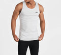 Custom Logo Breathable Cotton/Elastane Blend Eco-Friendly Anti-Pilling Knitted Casual Quick Dry Sports Workout Tank Top Men