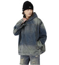 Hoodies Denim Washed to Make Old Hoodie Loose Coat Men's Coat Fashion Trend Street Style