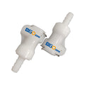 [FLC0104CH] Quick Release Coupling 1/4 Valved Hose Barb In-Line Plastic Fittings Easy Release Quick Connectors