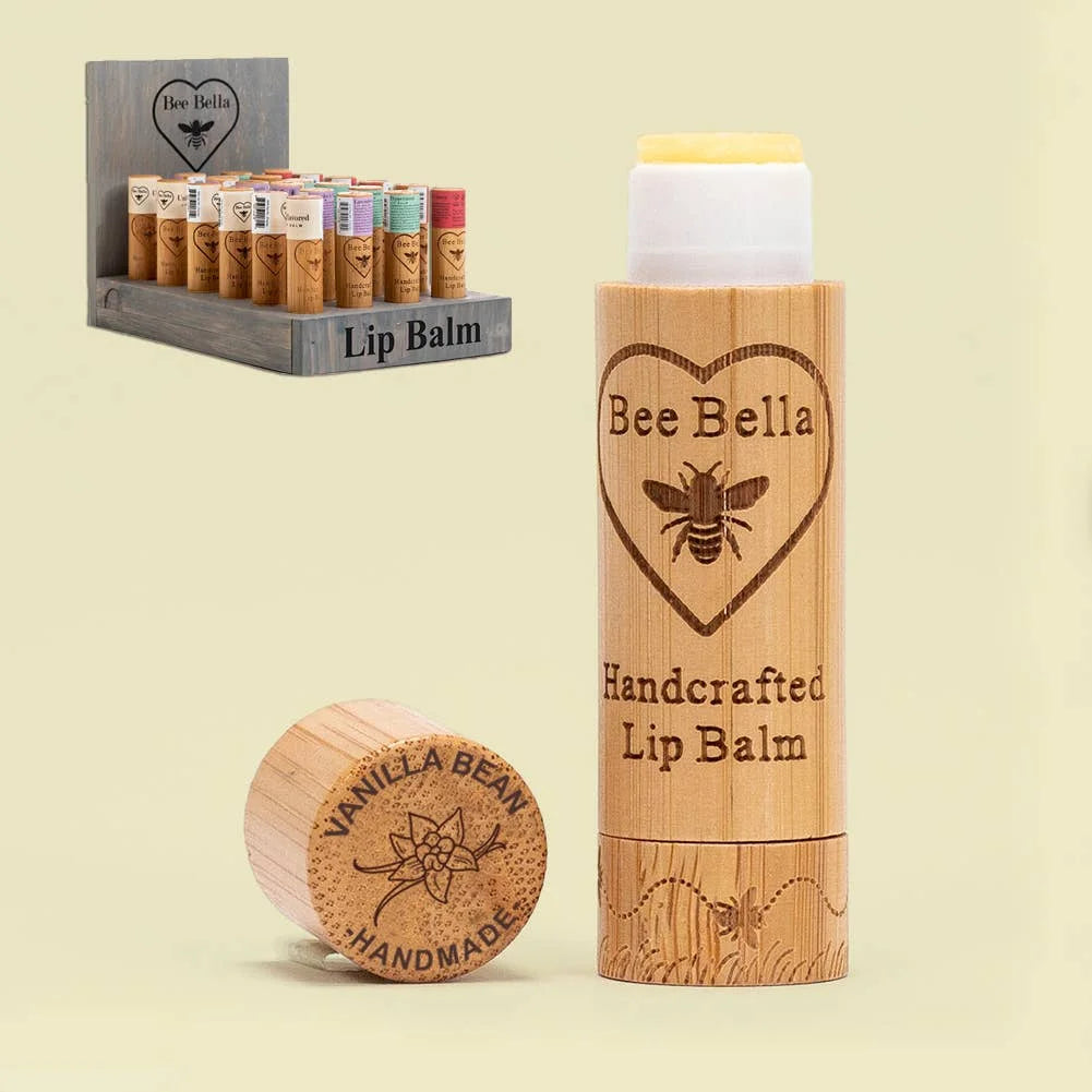 Eco-friendly Natural Cute Empty 5g Bamboo Lip Balm Tube Packaging Lipbalm Container Packaging Box Lipstick Tube
